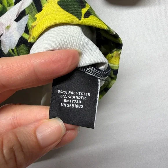 Victoria Beckham Target Floral Crop Blouse Black Garden Print Top S Statement - Picture 6 of 9